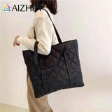 Cotton Padded Ladies Tote Handbags Large Capacity Purses Handbags