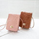 Women Small Square Shoulder Bags PU Handbags Cross-body Bags