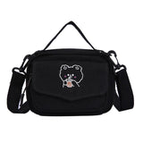 Women Canvas Shoulder Bag Cartoon Print Mini Handbags