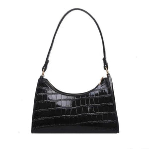 Crocodile Pattern Shoulder Bag Chain Clutch Ladies Shopper