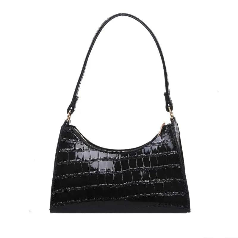 Crocodile Pattern Shoulder Bag Chain Clutch Ladies Shopper