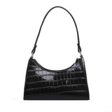 Crocodile Pattern Shoulder Bag Chain Clutch Ladies Shopper