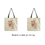 Eco-Friendly Geometric Print Tote Bag, Beach Bag