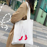 Woman Face Art Minimalist Girl Lady Beauty Eco Tote Bag