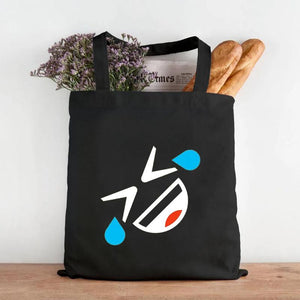 Anime Smiley Face Yellow Women Canvas Shoulder Shopping Bag