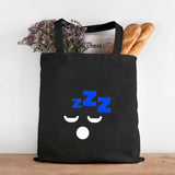 Anime Smiley Face Yellow Women Canvas Shoulder Shopping Bag