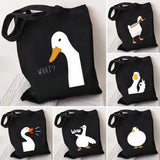 Funny Honk Untitled Goose Game Frog Pingu Duck Canvas Shoulder Bag