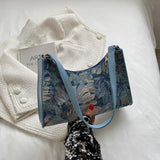 Autumn Oil Painting Shoulder Bag