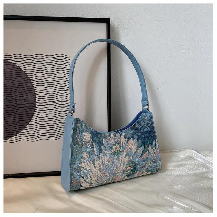 Autumn Oil Painting Shoulder Bag