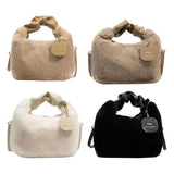 Women Soft Plush Handbag Shoulder Bag Ladies Multifunction