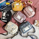 Nylon Crossbody Bags Womens Handbags Patchwork Students Style Mini Zipper