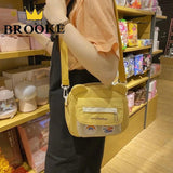 Women Bear Canvas Shoulder Bag High Capacity S...