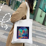 Homeland Jerusalem Flag Map Al Aqsa Mosque Women Canvas Tote Bags