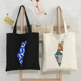Jerusalem Arabic Flag Map Palestinian Wailing Wall Women's Shopper Totes