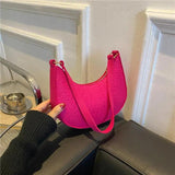 One Shoulder Bag Women's Subaxillary Bag Niche Texture Handbag