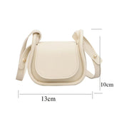 Women Shoulder Crossbody Handbag Small PU Leather Solid Top-Handle Bags