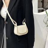 Women Shoulder Crossbody Handbag Small PU Leather Solid Top-Handle Bags