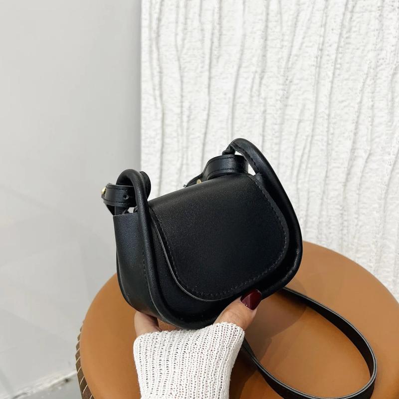 Women Shoulder Crossbody Handbag Small PU Leather Solid Top-Handle Bags