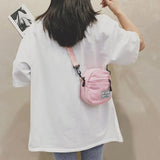 Canvas Patchwork Crossbody Shoulder Messenger Bag for Women