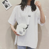 Canvas Patchwork Crossbody Shoulder Messenger Bag for Women