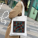 Jerusalem Wailing Wall Women Canvas Shoulder Casual Handbags Totes Cotton