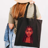 Melanin Poppin African Girls Shoulder Bag Tote