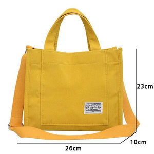 Corduroy Women's Tote Shoulder Bag Retro Canvas Crossbody