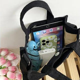 Corduroy Women's Tote Shoulder Bag Retro Canvas Crossbody