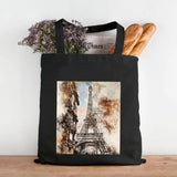Paris York London Pisa Rome Athens Ink Painting Watercolor Women Girl Canvas