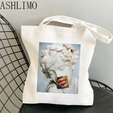 David Michelangelo Oil Painting Anime Shopping Bag Handbag Tote Bag