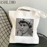 David Michelangelo Oil Painting Anime Shopping Bag Handbag Tote Bag