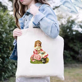 European Baby Shoulder Bag Renaissance Oil Painting Pattern Canvas Organizer