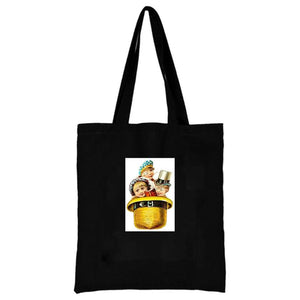 European Baby Shoulder Bag Renaissance Oil Painting Pattern Canvas Organizer
