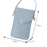 Touch Screen Cell Phone Purse Transparent Bag Hasp Cross Wallets