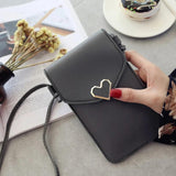 Touch Screen Cell Phone Purse Transparent Bag Hasp Cross Wallets