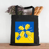 Ukraine Flag Map Ukrainian Heart Peace Sunflower Women Canvas Shopper Tote
