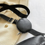 Vintage Leather Shoulder Bag with Rhombus Pattern Crossbody Hand Bag