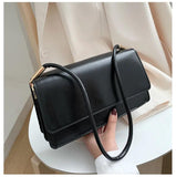 Small Square Crossbody Bag Women PU Leather Flap Shoulder Handbag Purse