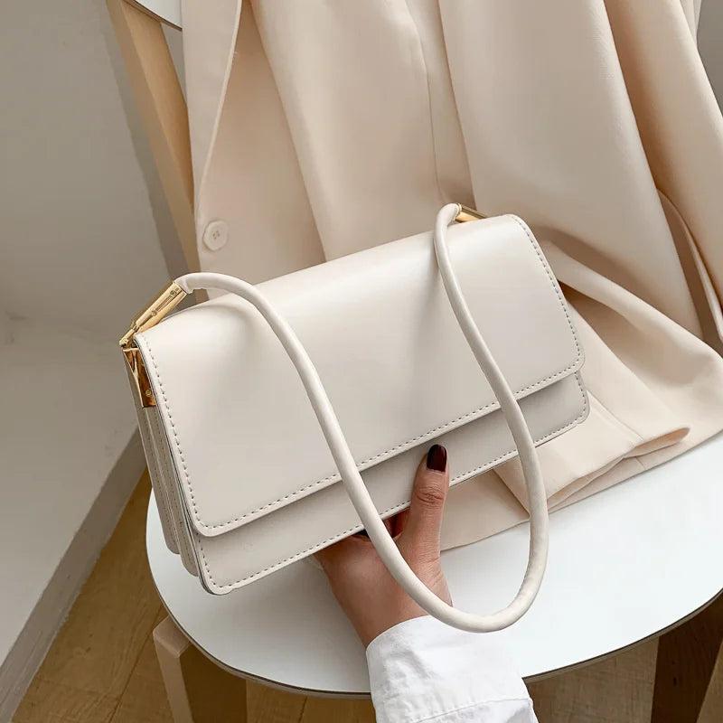 Small Square Crossbody Bag Women PU Leather Flap Shoulder Handbag Purse