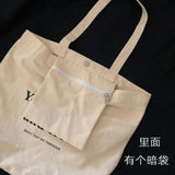 Cotton Canvas Girls School Books Shoulder Bag Eco Reusable Shopping Bag