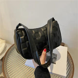 Women's PU Leather Underarm Shoulder Bag Armpit Purse Handbag