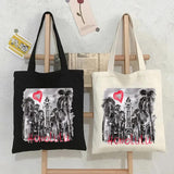 Canvas Shopper Bag Harajuku Tote Shoulder Eco Shopping Bag