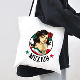Mexico Flag Heart Emblem Distressed Mexican Watercolor Ink Painting Canvas
