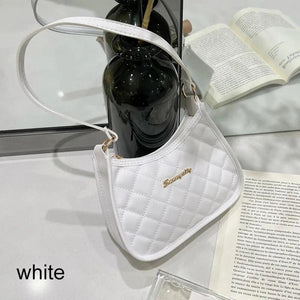 Lingge Embroidery Small Shoulder Bag Tote Messenger Underarm Bag