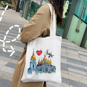 Africa Australia Map Bissau Bogota Brussels Ink Painting Women Canvas Shopper Ba