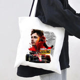 F1 Formula 1 Lando Norris Bottas Racing Car Women Canvas Shopper Bag