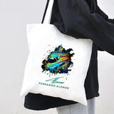 F1 Formula 1 Lando Norris Bottas Racing Car Women Canvas Shopper Bag