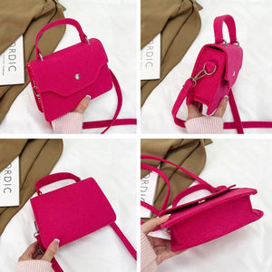 Female Messenger Shoulder Bag Solid Handbag