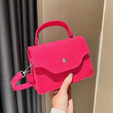 Female Messenger Shoulder Bag Solid Handbag
