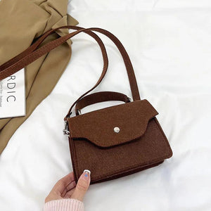 Female Messenger Shoulder Bag Solid Handbag